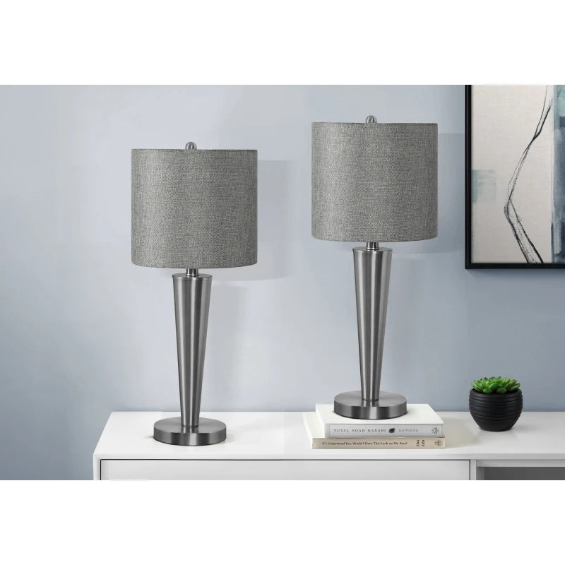 Accent Accent table Attached Bedroom Bedroom set Easy Lamp Lamps Metal Tables Lighting, Set Of 2, 24h, Table Lamp, Usb Port Incl