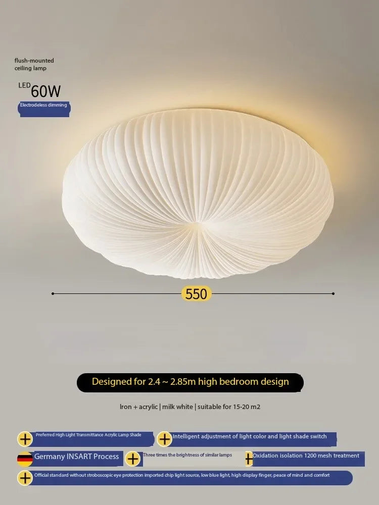 Nordic Cream Style Master Bedroom Dining Room Study Pumpkin Children's Creative Modern Simple Ceiling Light Interior Home Decor
