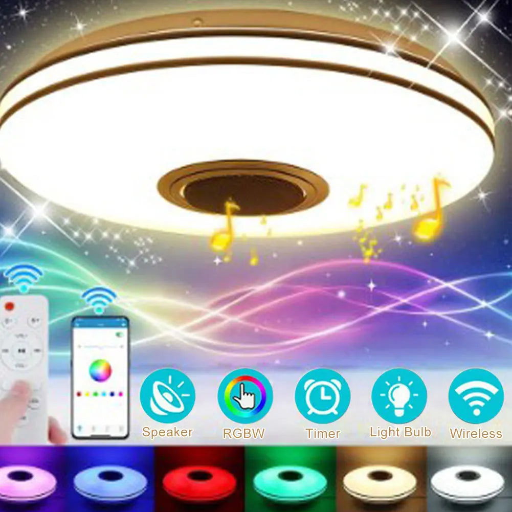 Modern Ceiling Lamp Dimmable RGB LED Ceiling Light APP Control Bluetooth-compatible Intelligent LED Lamp for Bedroom Living Room