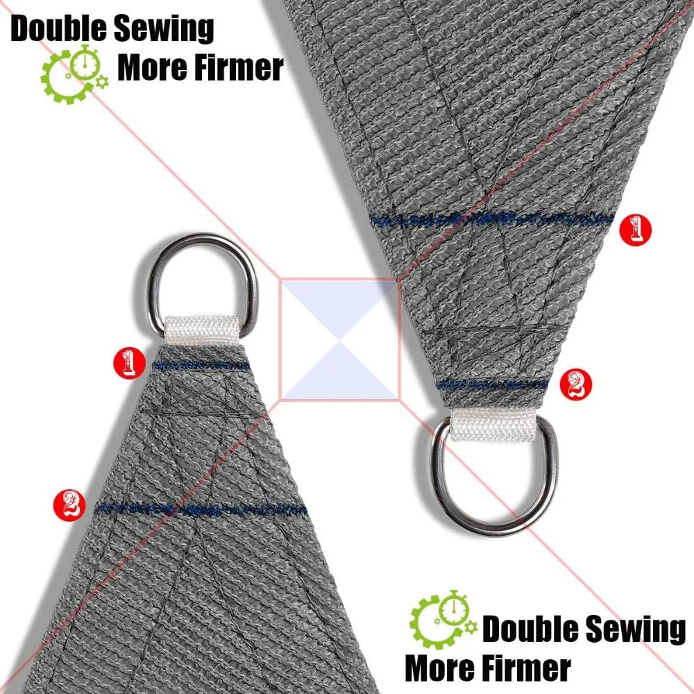 Patio Sun Shade Sail Canopy, 20' x 26' Rectangle Shade Cloth UV Block Sunshade Fabric - Outdoor Cover Awning Shelter for Pergola