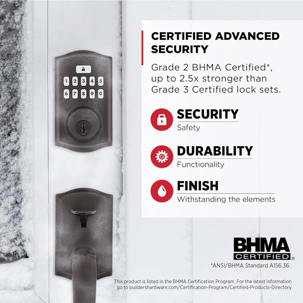 SmartCode 260 Keyless Entry Electronic Keypad Deadbolt Door Lock with Auto-Lock, Custom User Codes, Advanced Security in Veneti