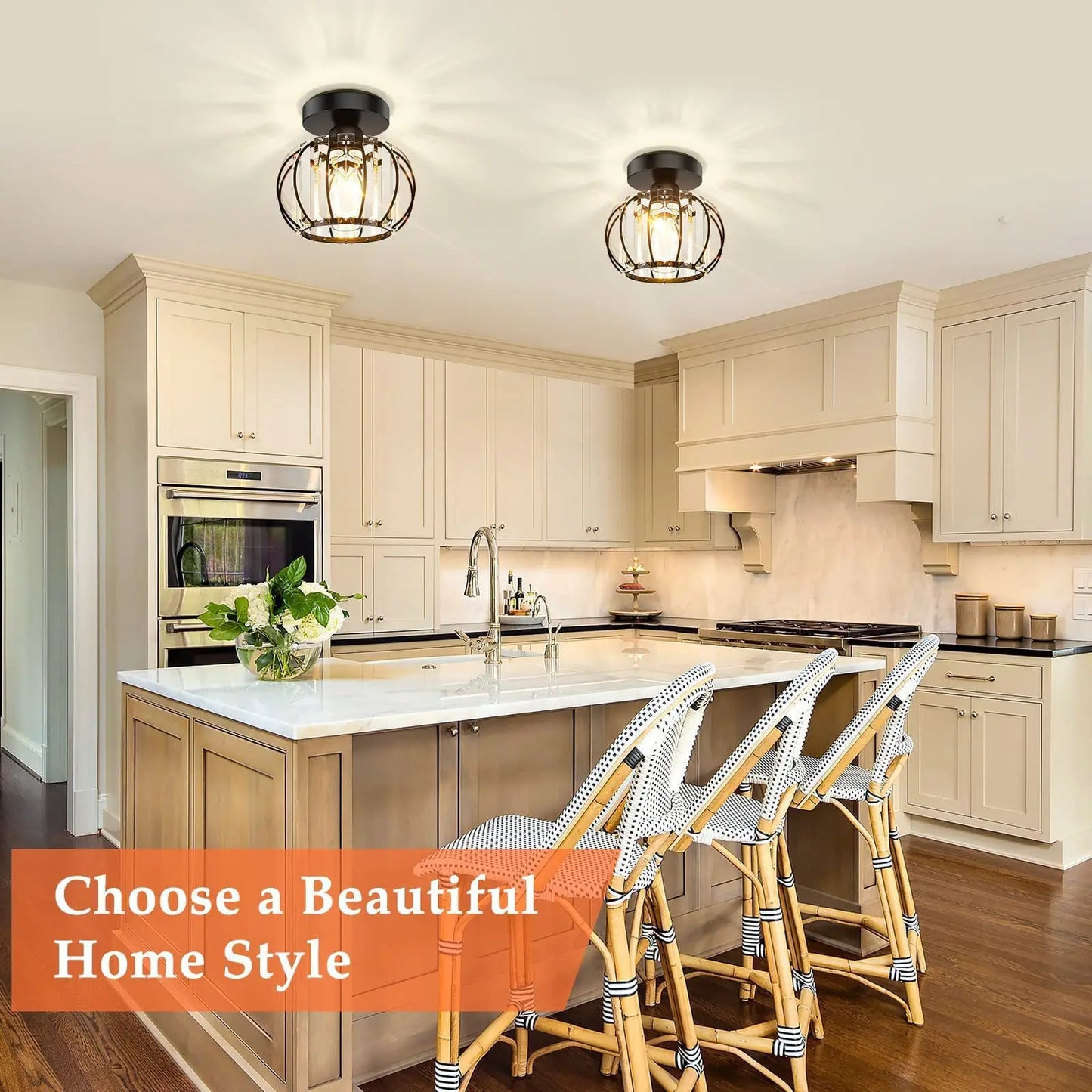 Nordic Modern K9 Crystal Ceiling Lights Indoor Ceiling Lamp Hallway Stairs  Bedroom Lustre Dining Room Fixtures Home Decor