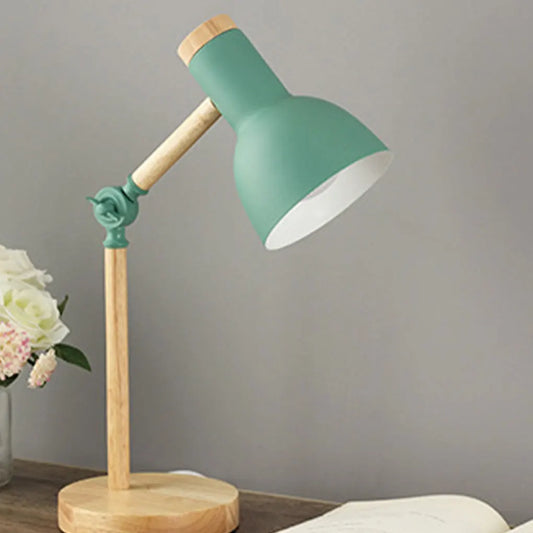 Energy Saving Table Lamp With Flexible Neck For Modern Lovers Eye Protection Bamboo Bedroom Lamp yellow