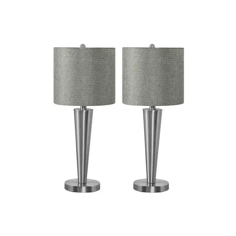 Accent Accent table Attached Bedroom Bedroom set Easy Lamp Lamps Metal Tables Lighting, Set Of 2, 24h, Table Lamp, Usb Port Incl