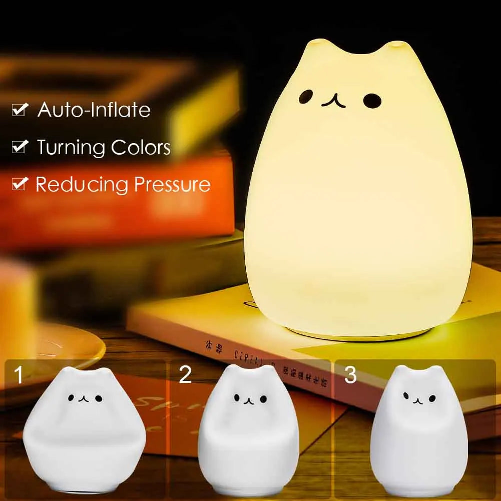 Night Light Normal White Light Mode Li Battery Built-in 7 COLOUR for Nursery Perfectas Children Night Light
