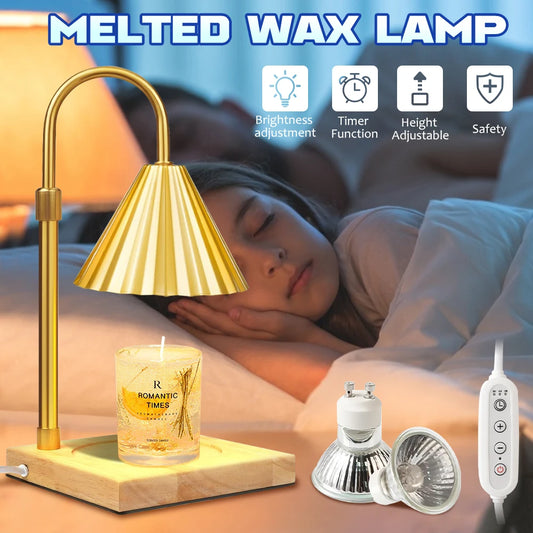 Modern Candle Warmer Table Lamps Metal Wax Burner Dimmable Aromatherapy Table Lamp Desk Lamp for Bedroom Living Room Atmosphere