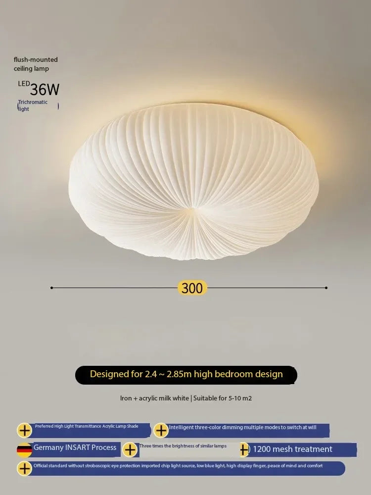 Nordic Cream Style Master Bedroom Dining Room Study Pumpkin Children's Creative Modern Simple Ceiling Light Interior Home Decor