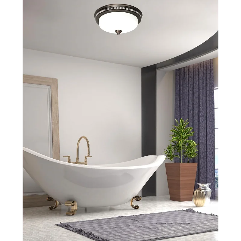 Akicon Exhaust Fan, Ultra Quiet 110CFM 1.5 Sones Ventilation Exhaust Bathroom Fan with Light and Nightlight, 3 Years Warranty