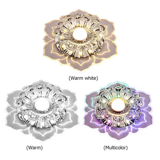 Modern LED Ceiling Light 3W Surface Mounted Crystal Lampshade Gallery Spotlight for Hallway Living Room Bedroom Ceiling Light