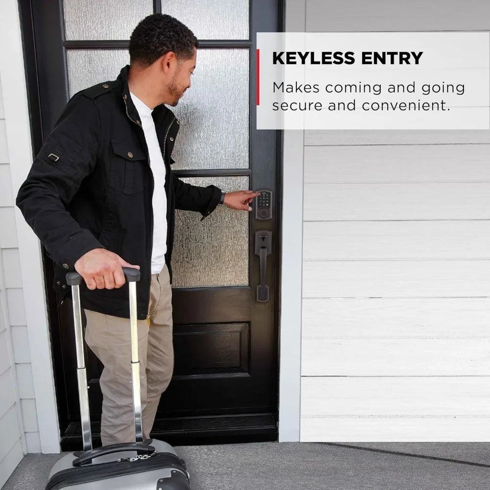 SmartCode 270 Keyless Entry Electronic Touchpad Deadbolt Door Lock with Auto-Lock, Custom User Codes, Advanced Security in Vene