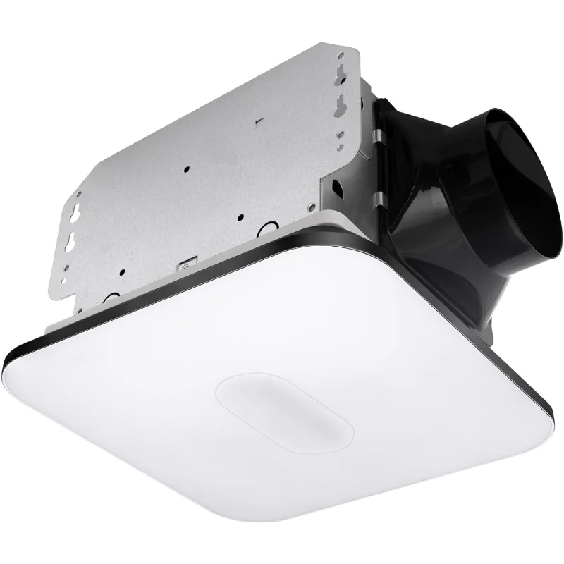 Akicon Bathroom Exhaust Fan with Light, 15W Dimmable 3CCT LED Light with 5W Night Light Bathroom Fans for Ceiling, 90 CFM