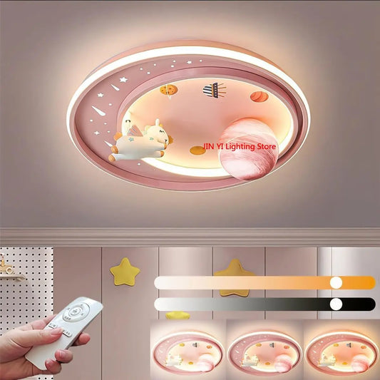 Cartoon Children's Ceiling Light Astronaut Creative Eye Protection Light Source Starry Sky LED Eye Protection Indoor Light