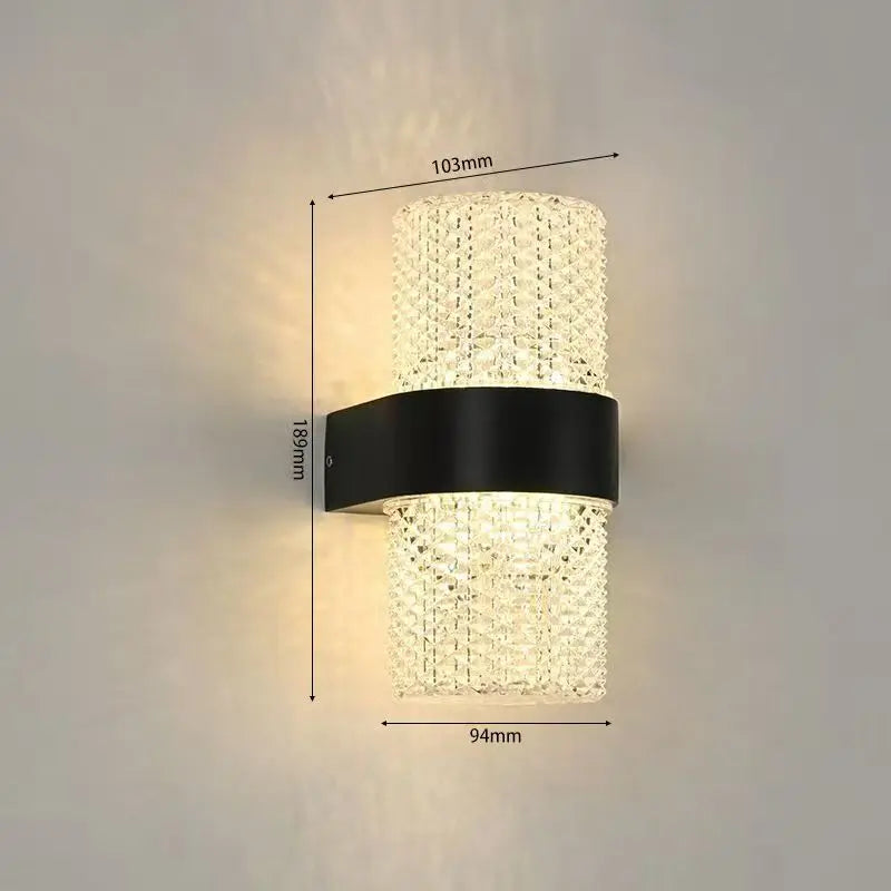 IP65 LED Wall Light Outdoor Indoor 20W 10W AC85-265V Up Down White Black Modern Light For Home Garden Bedroom Corridor