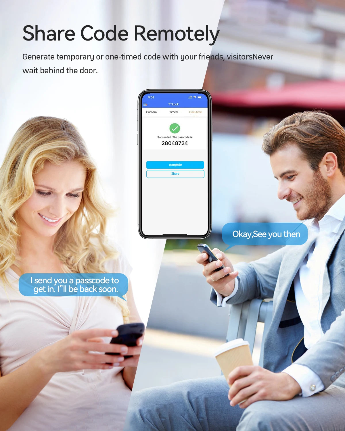 TMZON Smart Door Lock Fingerprint, Keyless Entry Door Lock with Handle, APP/IC Cards/Codes/Keys/Fingerprints Biometric Electroni