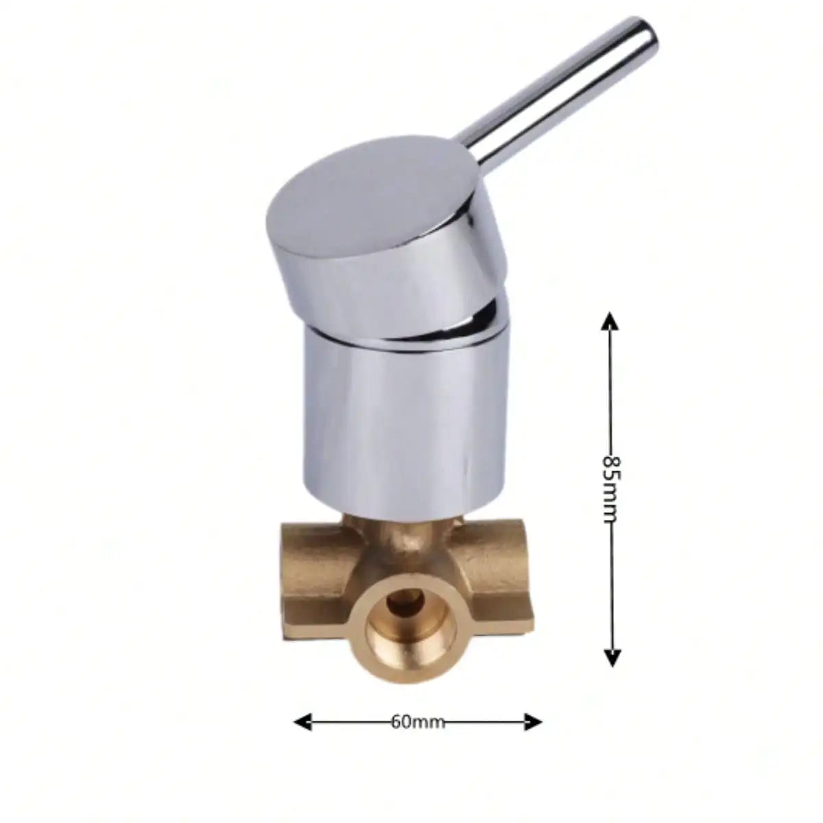 Shower Control Valve Brass Single Function Shower Mixer Valve Wall Mount Shower Handle Replacement Durable Corrosion Resistant