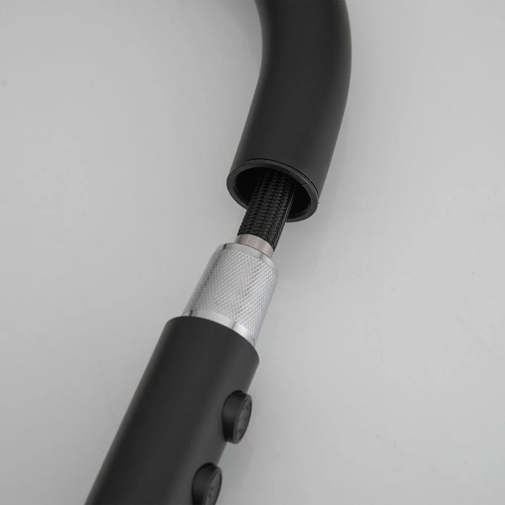 Pull down kitchen faucet, streamlined design, dual function nozzle, high-quality components, 360 degree rotating faucet