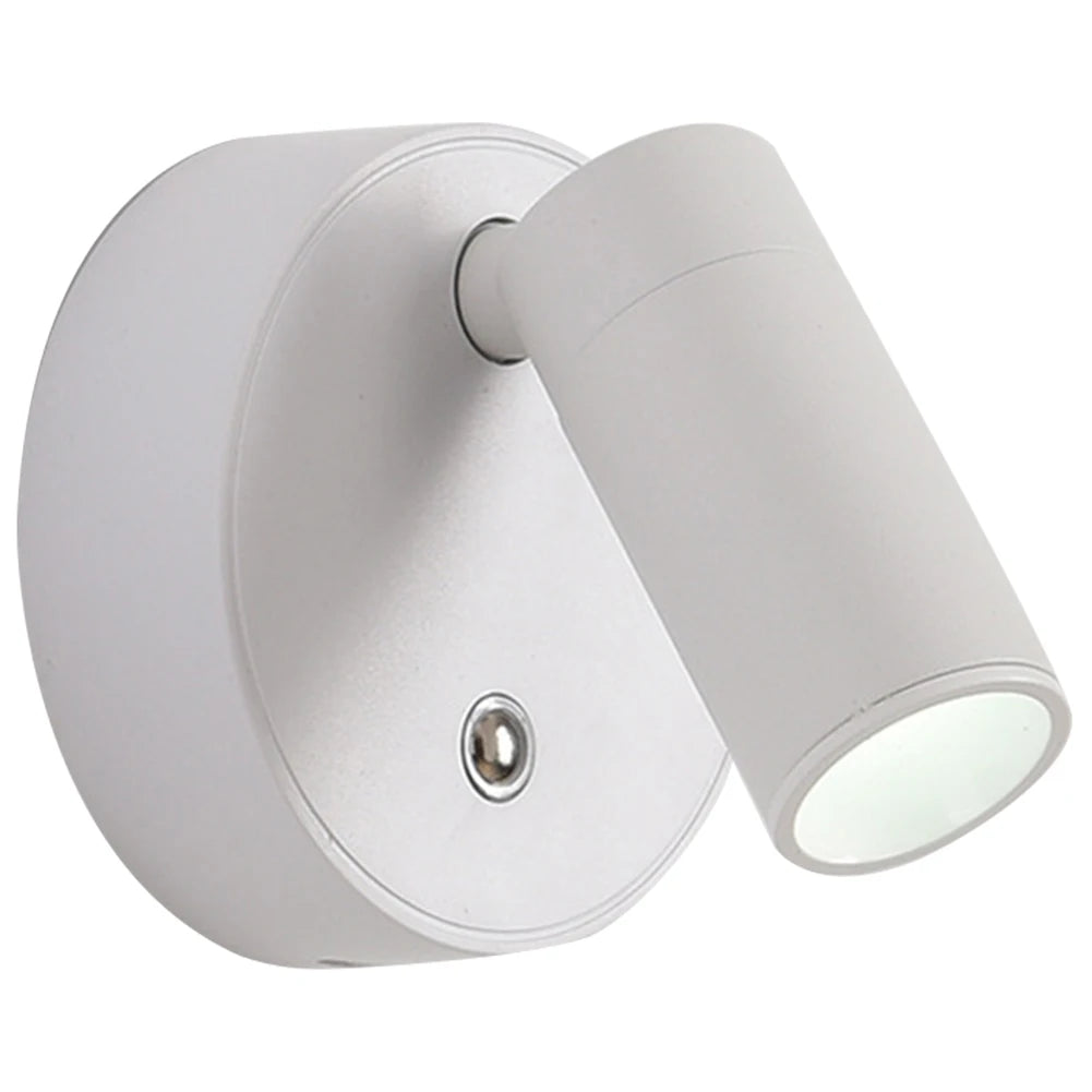 Adjustable Wall Light USB Rechargeable 1800mAh Bedside Study Reading Sconce Lamp COB Touch Control 3W Indoor Lighting Room Decor