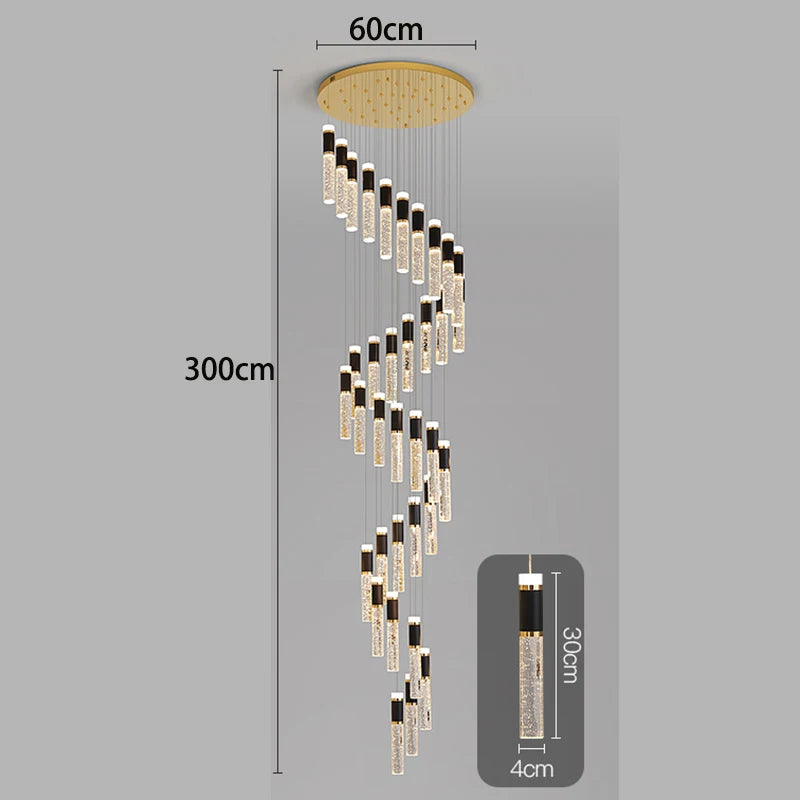 Modern home decor led lights pendant light lamps forstaircase Chandeliers for living room hanging light indoor lighting