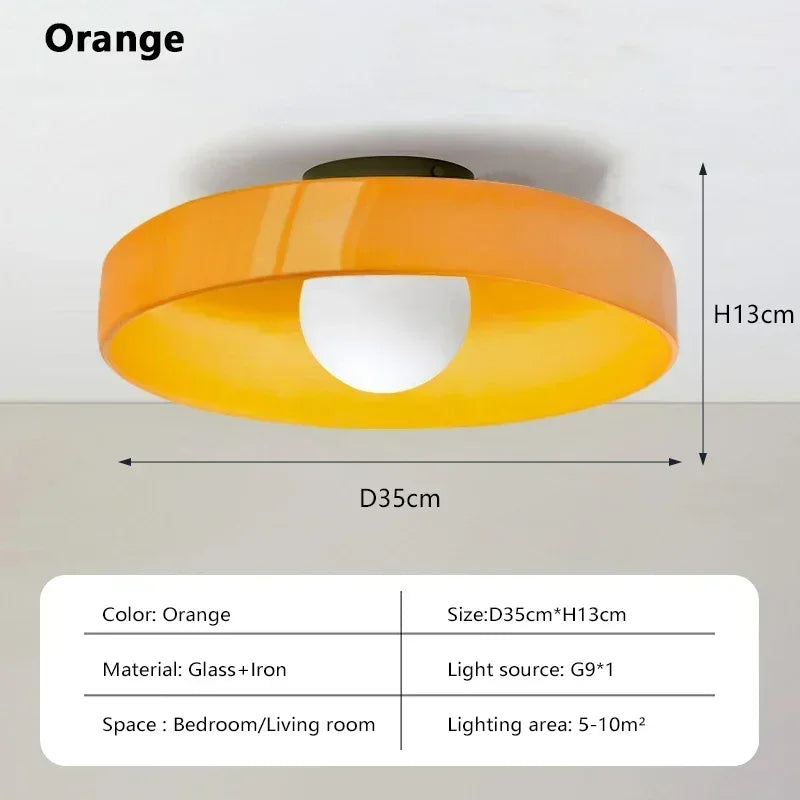 Modern Nordic 35cm Ceiling Light Glass G9 Source Room Decor Wall Lamp Bedroom Living Room Interior Home Decoration LED Lighting
