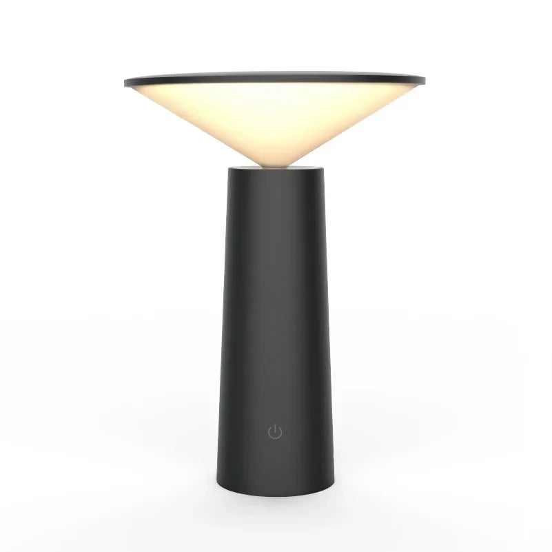 Nordic minimalist style table lamp with USB charging function for creative decoration of dining room and bedside.