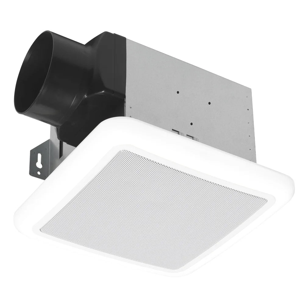 Bluetooth Exhaust Fan with Dimmable LED Light 80 CFM 1.5 Sones Easy Installation Bathroom Laundry Room Audio Streaming