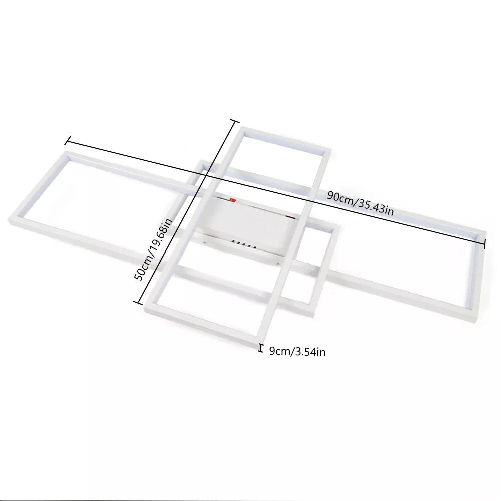 Modern 80W LED Ceiling Light Acrylic Chandelier Lamp Simple Living Room Bedroom