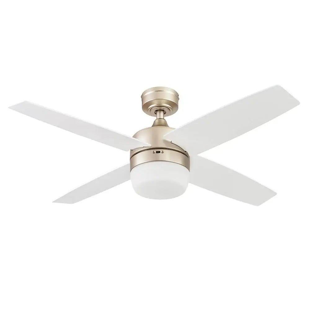44 Inch Ceiling Fan with Light Remote Control Dimmable Integrated LED Reversible Blades Reverse Airflow Indoor Modern Home Use