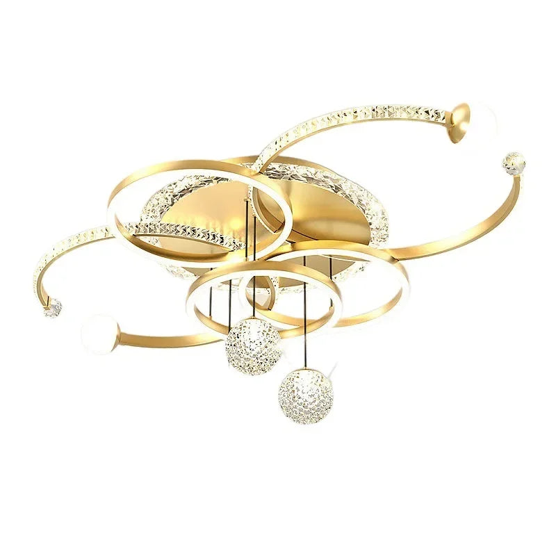 Starry sky Ceiling Chandelier Ordic Circle Living Room Led Pendant Light For Living Room Intelligent Ligjts Decoration Ceiling