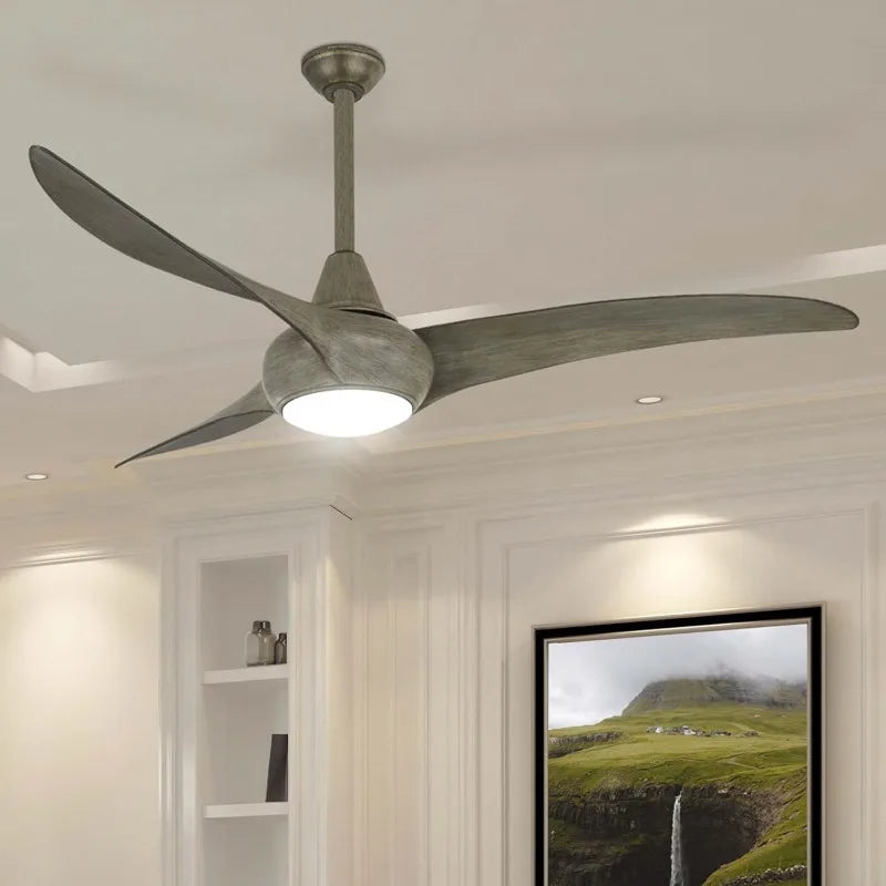 MINKA-AIRE F844-DRF Light Wave 52" Ceiling Fan with LED Lights & Remote, Driftwood