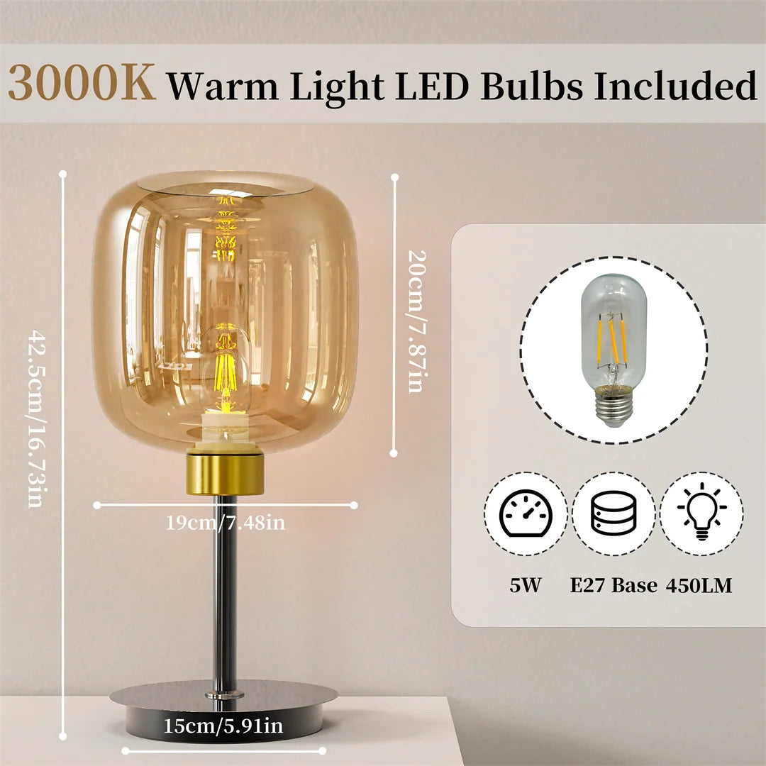 Vrygle LED Desk Lamp, Adjustable Dimmable Study Table Lamp with with Electrified Eye Protection Bedside Lamp for Office & Home