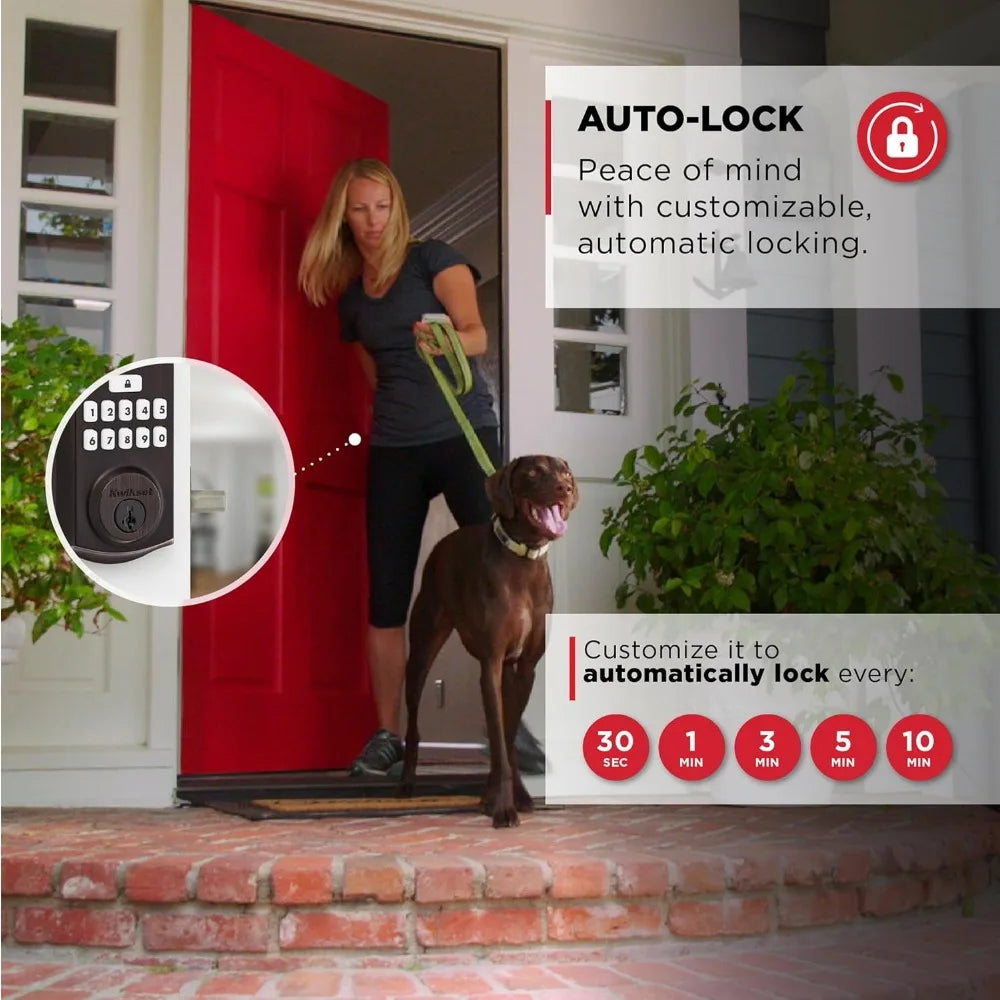 SmartCode 260 Keyless Entry Electronic Keypad Deadbolt Door Lock with Auto-Lock, Custom User Codes, Advanced Security in Veneti