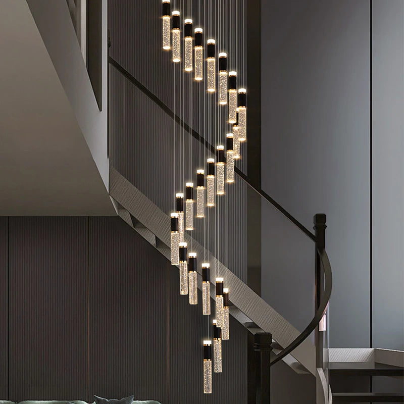 Modern home decor led lights pendant light lamps forstaircase Chandeliers for living room hanging light indoor lighting