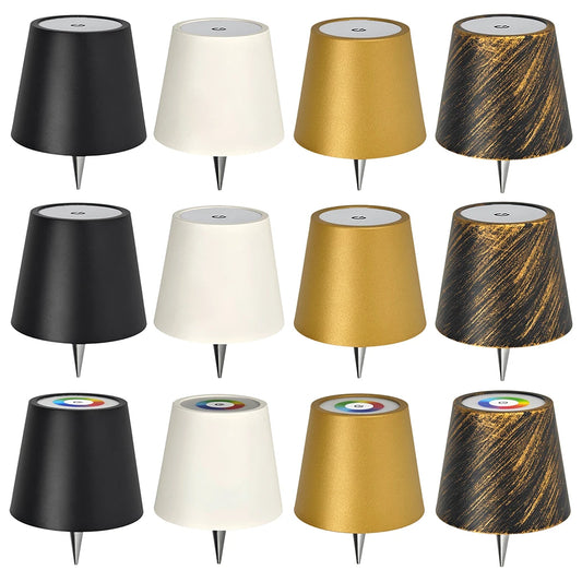 LED Table Lamp Rechargeable RGB Light Modes/3 Color Pridola Bottle Lamp 2000mAh LED Wine Bottle Lamp for Family Restaurant & Bar