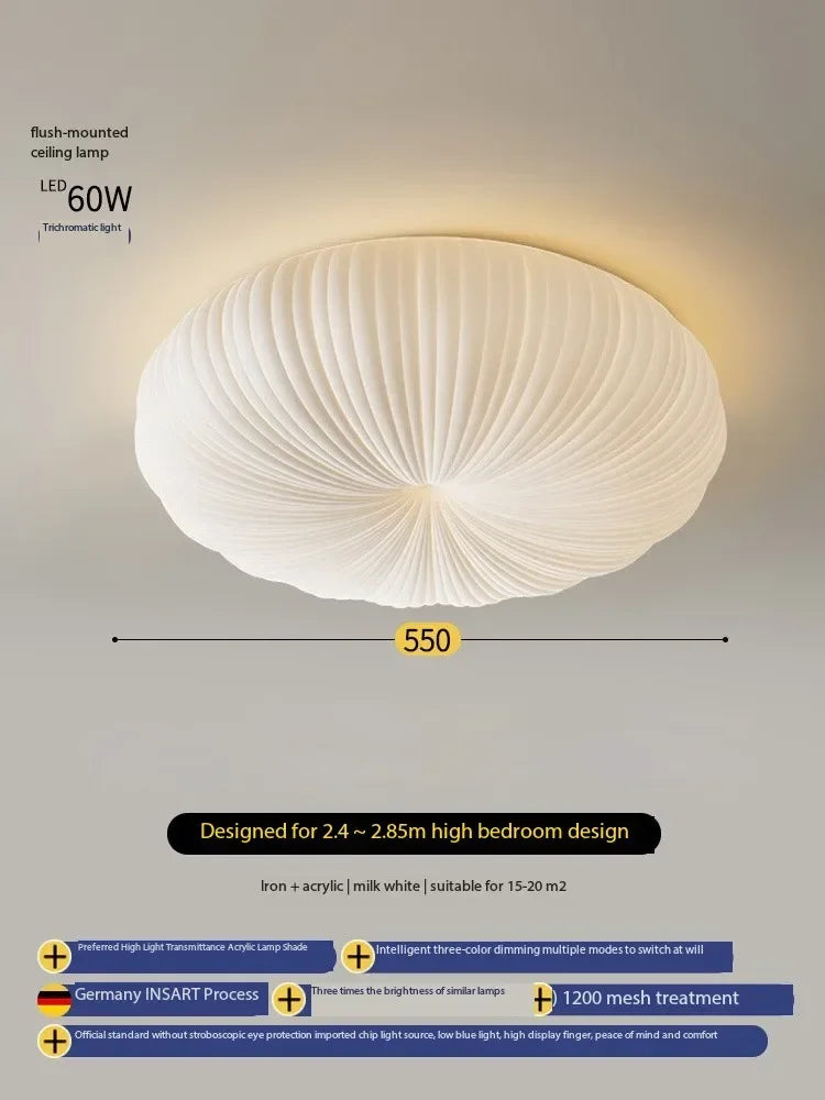 Nordic Cream Style Master Bedroom Dining Room Study Pumpkin Children's Creative Modern Simple Ceiling Light Interior Home Decor