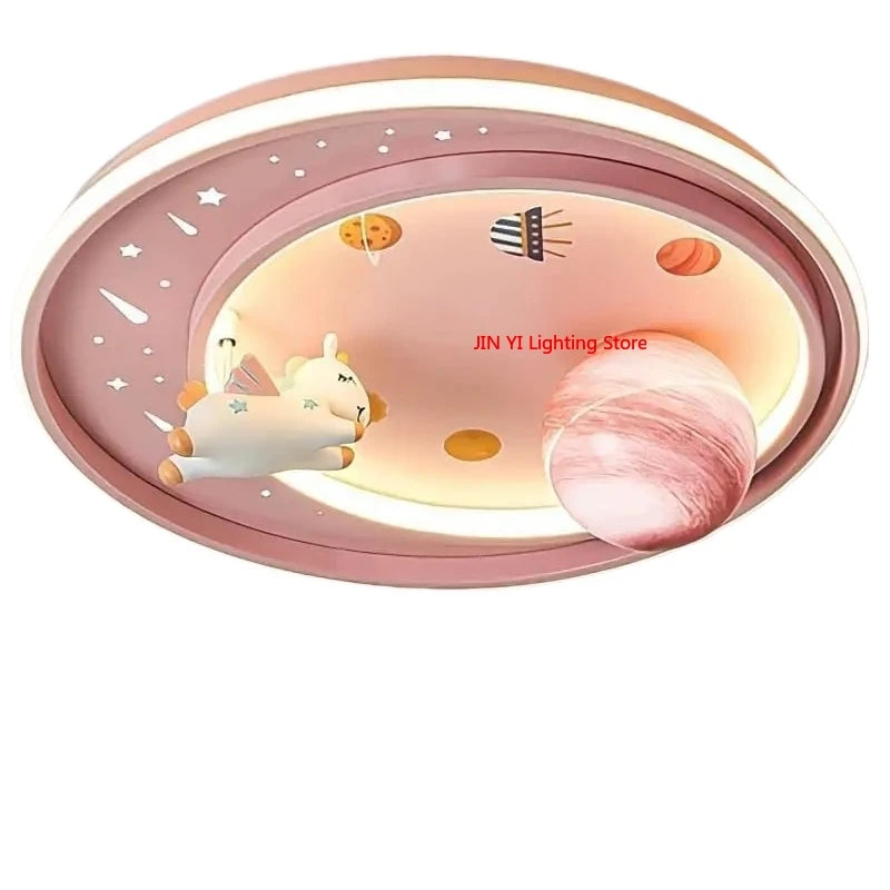 Cartoon Children's Ceiling Light Astronaut Creative Eye Protection Light Source Starry Sky LED Eye Protection Indoor Light