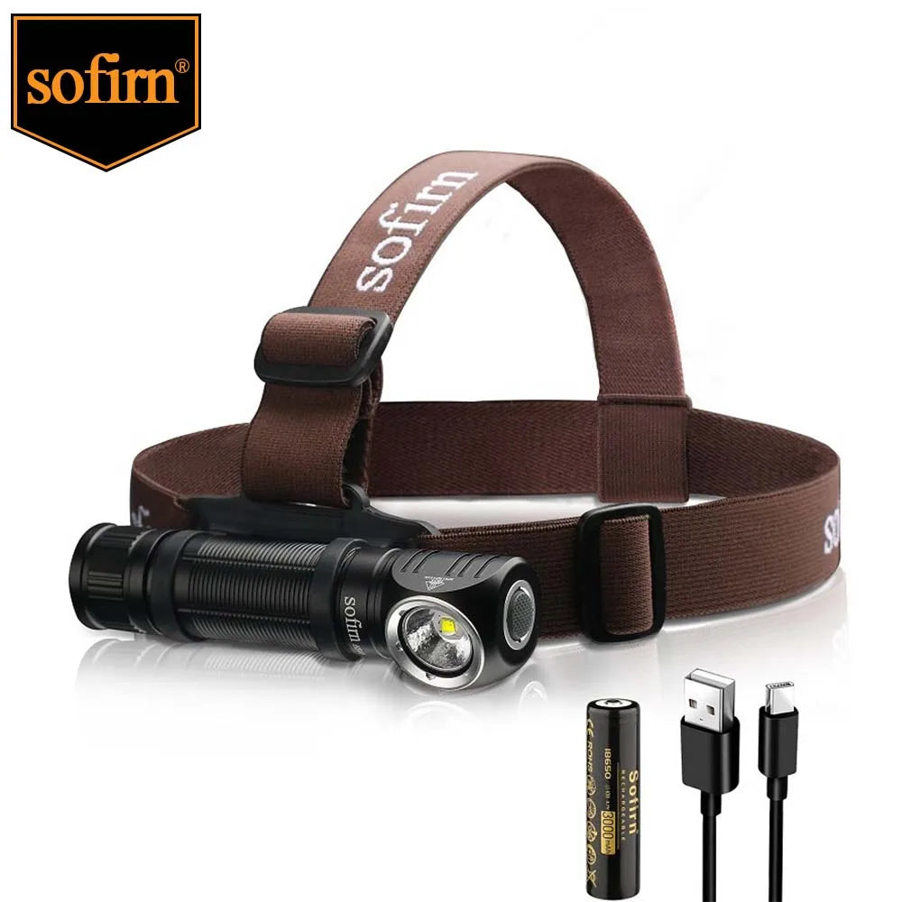 Sofirn HS40 SST40 LED 18650 Headlamp 2000lm USB C Rechargeable Flashlight Powerful Headlight with Magnet Tail Cap