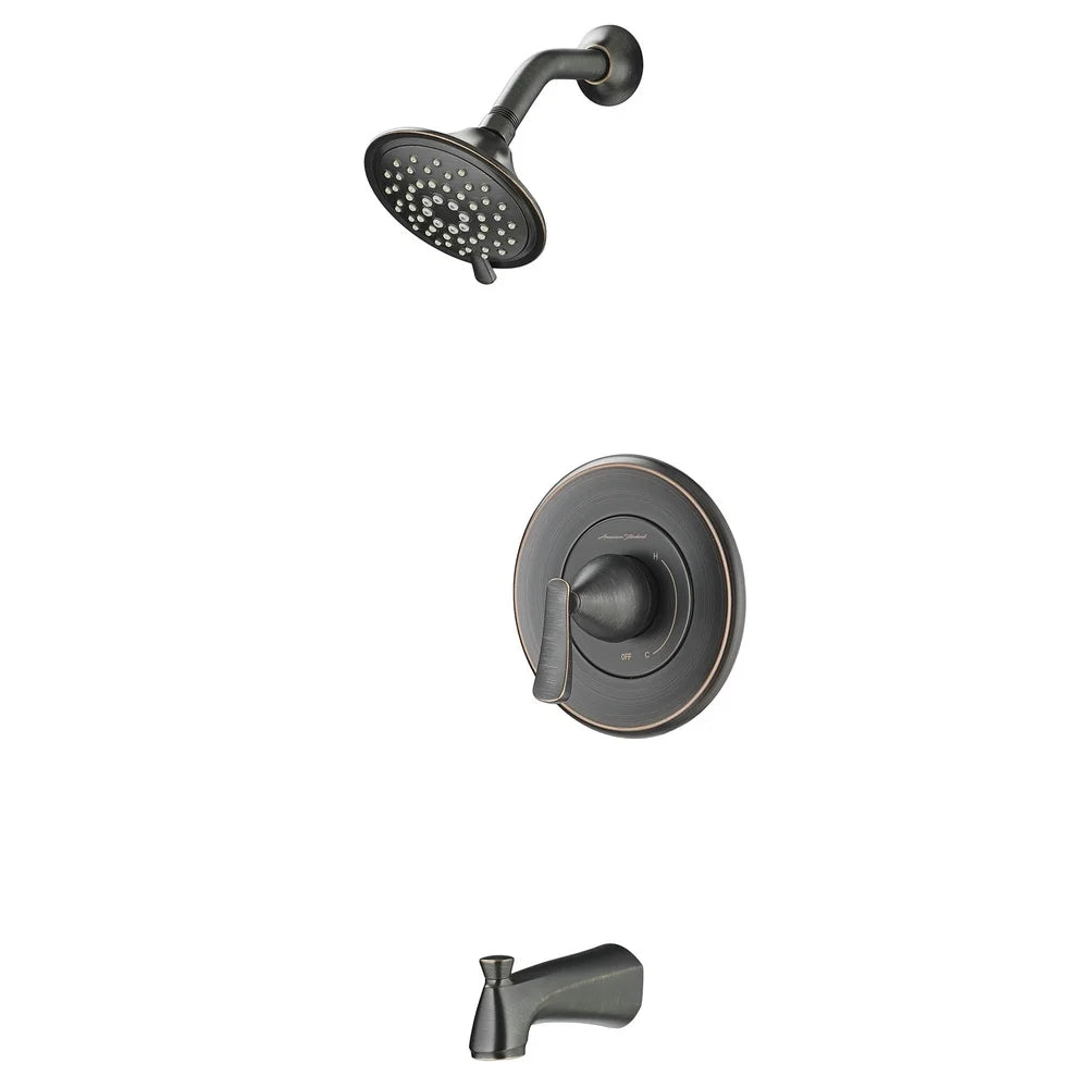 Three Function Showerhead Tub and Shower Trim Kit with Valve Anti-Scald Pressure Balance Diverter Ceramic Disc WaterSense