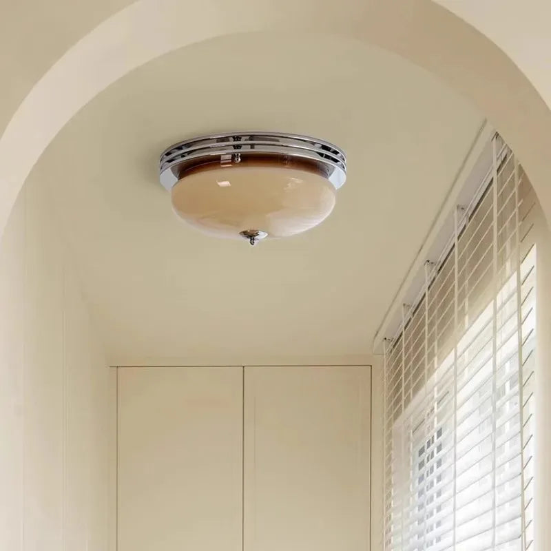 Bauhaus Glass Ceiling Lamps Modern French Balcony Bedroom Living Study Room Corridor Porch Home Art Decor Lighting Fixtures