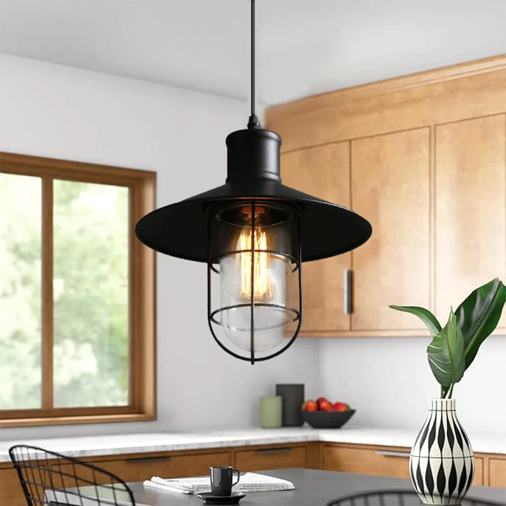 1-Light with Clear Glass Shade, Modern Sconce, Industrial Indoor Light Fixture for Bathroom Living Room Bedroom, [No Bulb]