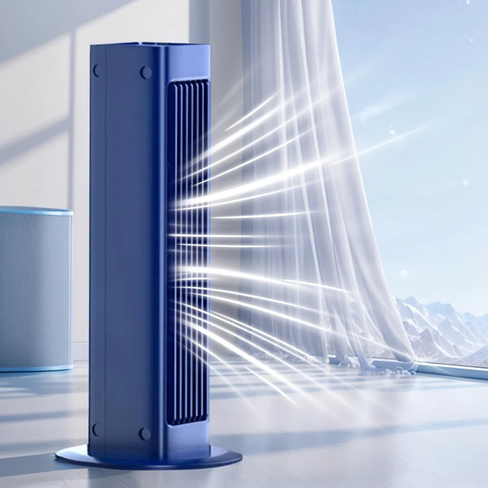 4000mah Leafless Fan 3 Mode Bladeless Air Cooler Fan LED Wall Mount/Desktop Standing Tower Fan for Bedroom Living Rooom Bathroom