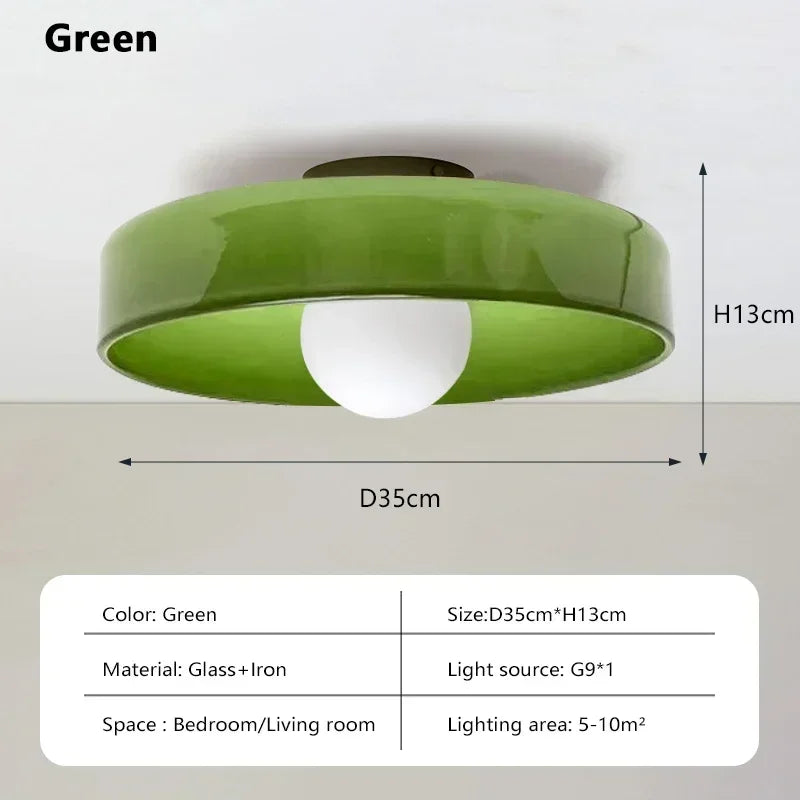 Modern Nordic 35cm Ceiling Light Glass G9 Source Room Decor Wall Lamp Bedroom Living Room Interior Home Decoration LED Lighting
