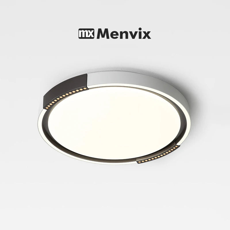Modern LED Ceiling Lamp Bedroom Study Fixture Round White Home Art Design Indoor Decoration Living Room Lights Lustre Lighting