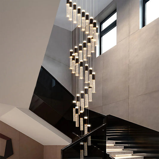 Modern home decor led lights pendant light lamps forstaircase Chandeliers for living room hanging light indoor lighting