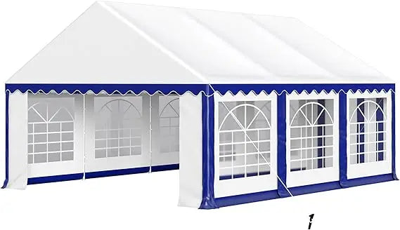 20'x16' Outdoor Heavy Duty Party Tent Large Commercial Canopy Wedding Event Shelter with Removable Sidewalls & 3 Storage Bags f