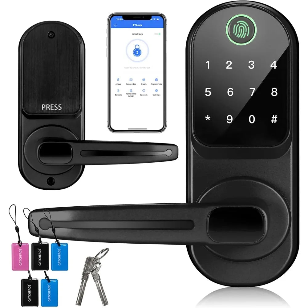 Fingerprint Door Lock TTLock Smart Lock Biometric Door Lock with Fingerprint,Free App,Share Ekey and IC Card Keyless Entry with