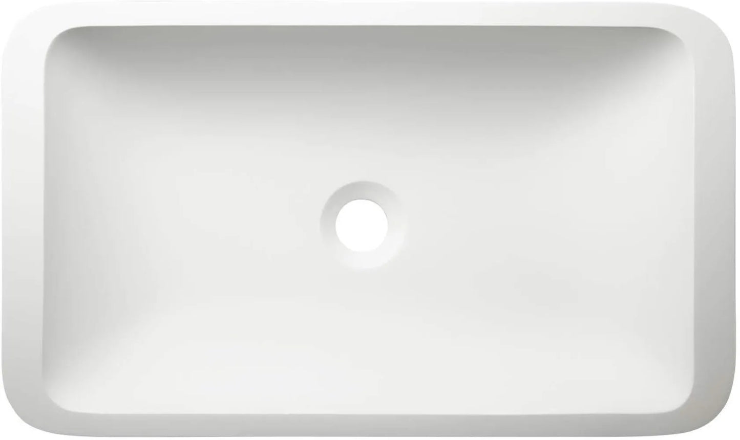 398736 Canopus 24" Resin Vessel Bathroom Sink - White