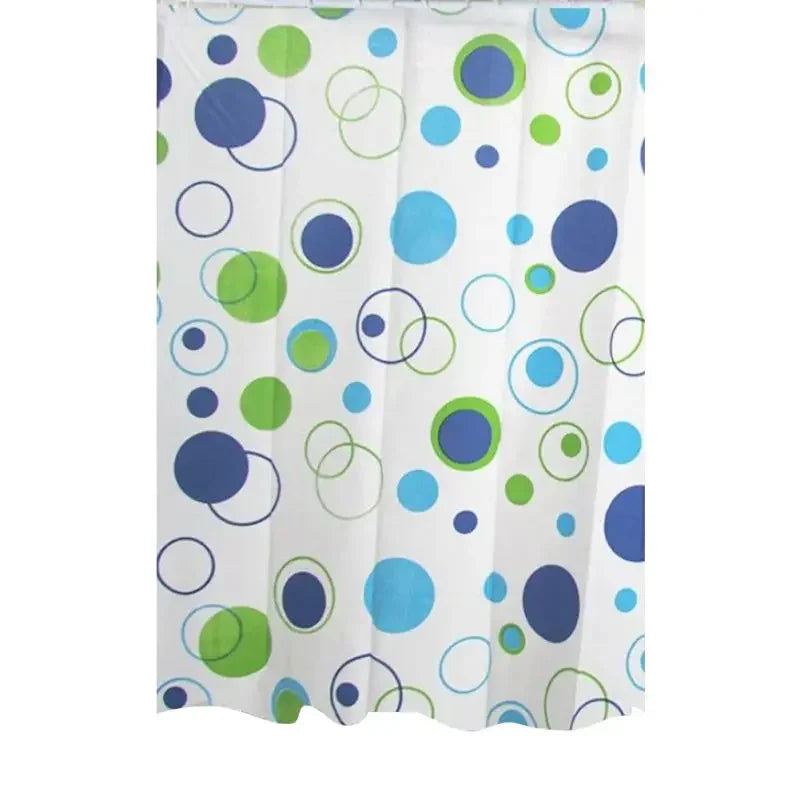 180*200CM Bathroom Shower Curtain Waterproof and Anti-Mold Home Bathroom Screens Decorative Bathtub Curtain with 12 Hooks