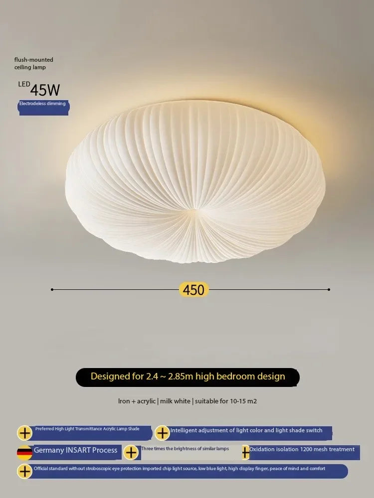 Nordic Cream Style Master Bedroom Dining Room Study Pumpkin Children's Creative Modern Simple Ceiling Light Interior Home Decor