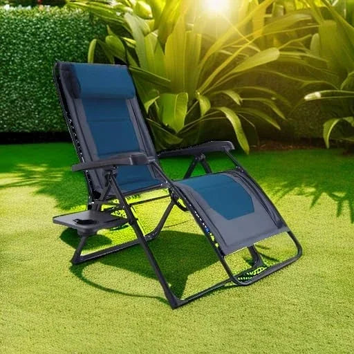 Zero Gravity Chair Oversized Recliner 350lbs Capacity Patio Lounge Chair Padded Lawn Chair with Headrest XXL for Outdoor