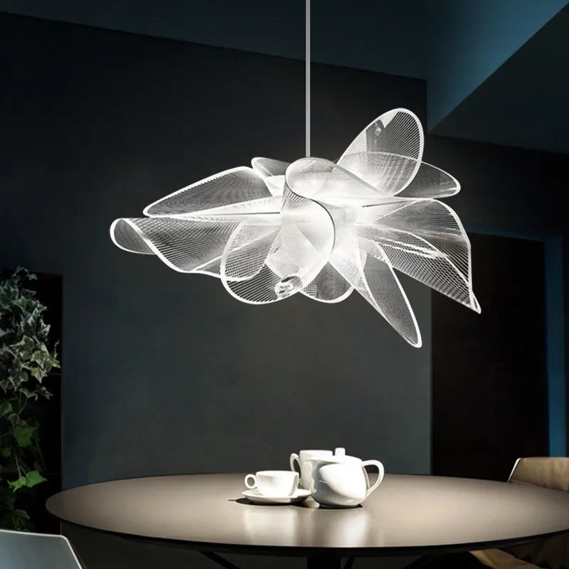 H5-Bedroom Light New Lamp Luxury Modern Simple Chandelier  Northern Europe Advanced Sense Petal Lamps LED Ceiling Lamp